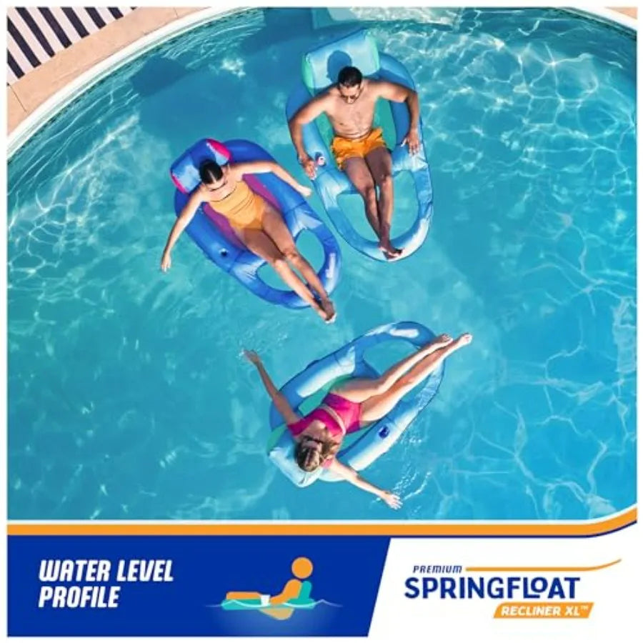 Spring Float Premium Recliner Chair Inflatable Pool Float For Adults