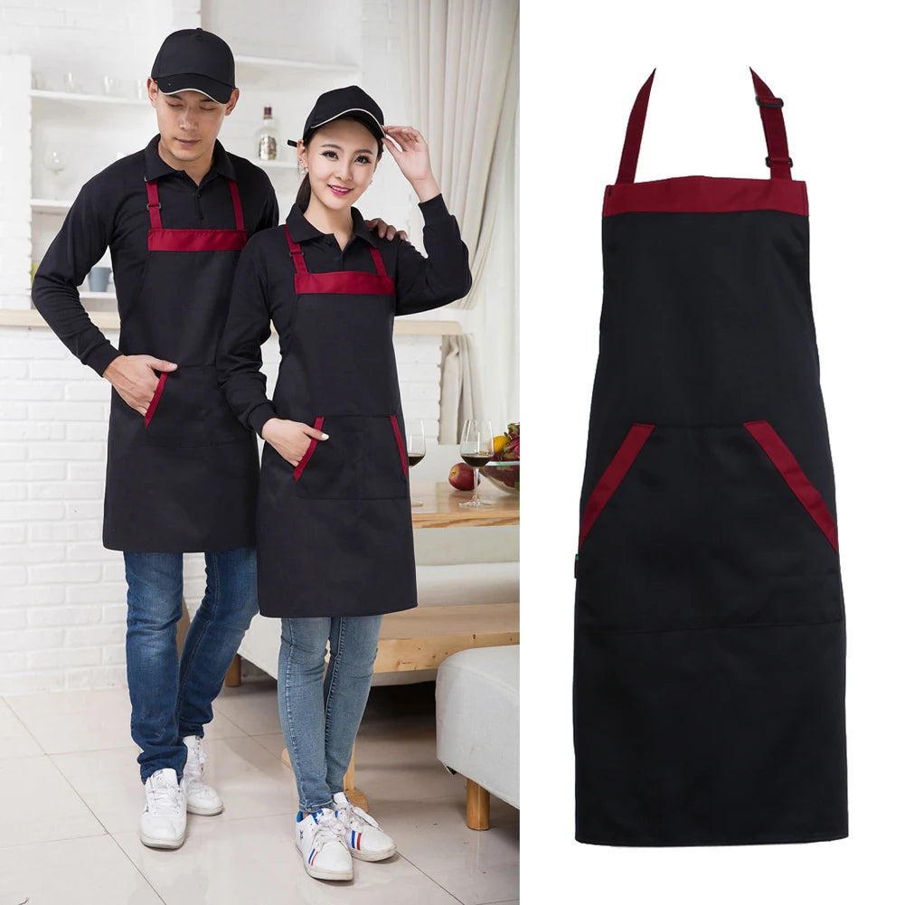 VKTECH Halter Kitchen Apron With Tow Pockets Unisex