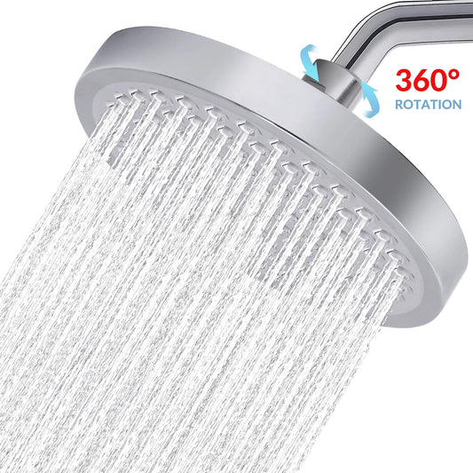 High Pressure Rain Shower Head Stainless Steel Wall Mounted