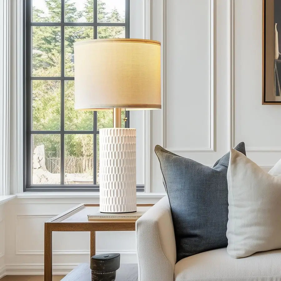 Elegant Bedside Table Lamps Set Of 2 For Bedroom Decor