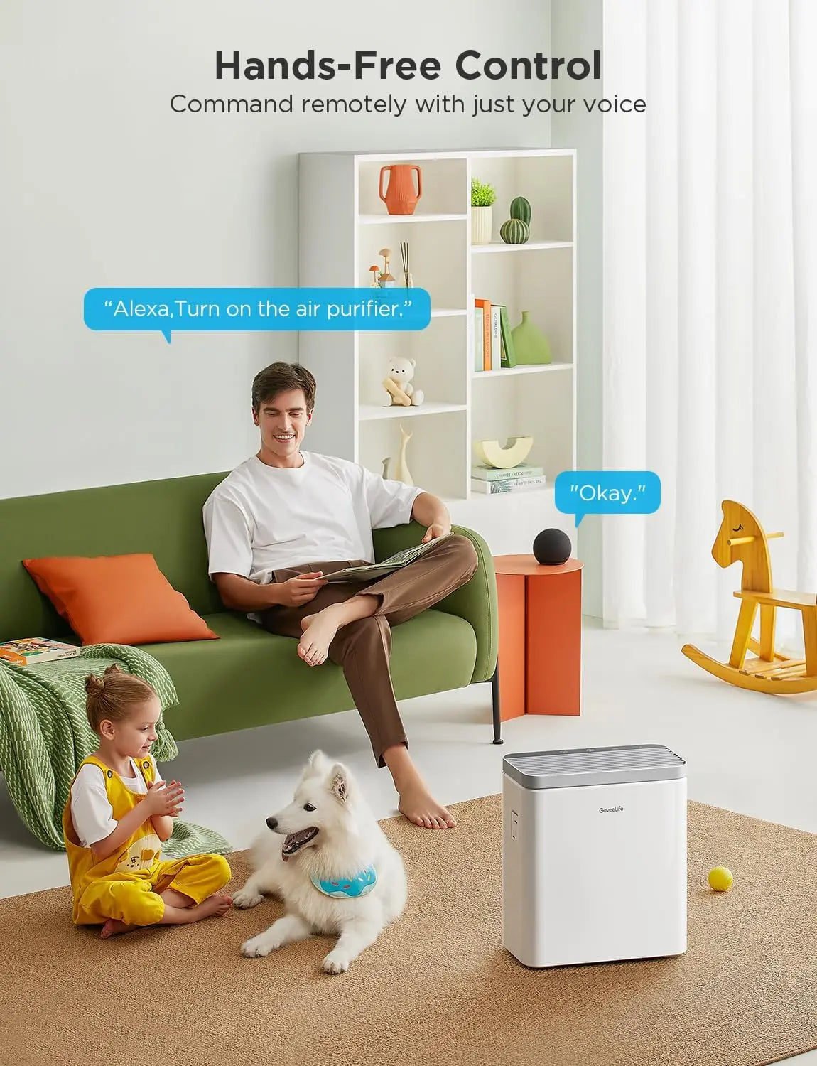 Smart Air Purifier For Large Rooms With App Alexa Control